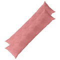 vidaXL Poszewka na poduszkę 2 pcs HEERLEN różowy 40 x 145 cm Welur