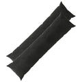 vidaXL Poszewka na poduszkę 2 pcs HEERLEN Czarny 40 x 145 cm Welur