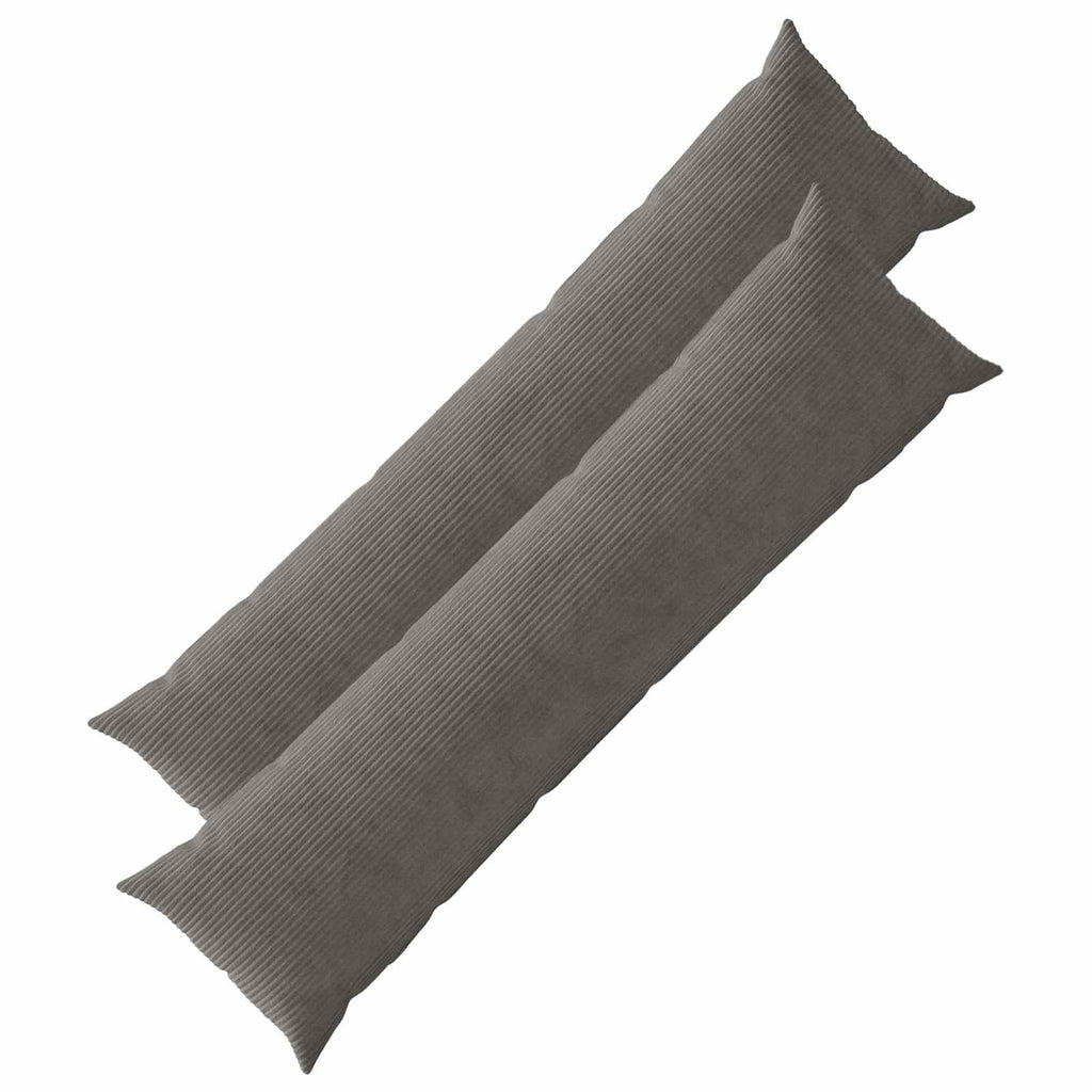 vidaXL Poszewka na poduszkę 2 pcs HEERLEN ciemnoszary 40 x 145 cm