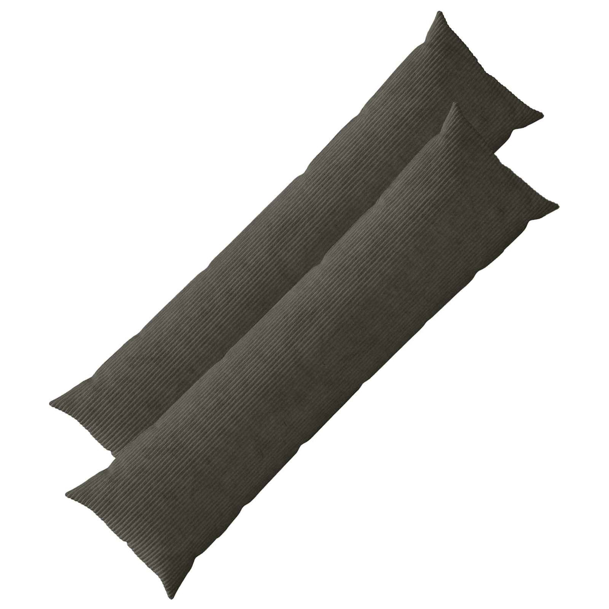 vidaXL Poszewka na poduszkę 2 pcs HEERLEN antracytowy 40 x 145 cm