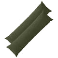 vidaXL Poszewka na poduszkę 2 pcs HEERLEN zielony 40 x 145 cm sztruks