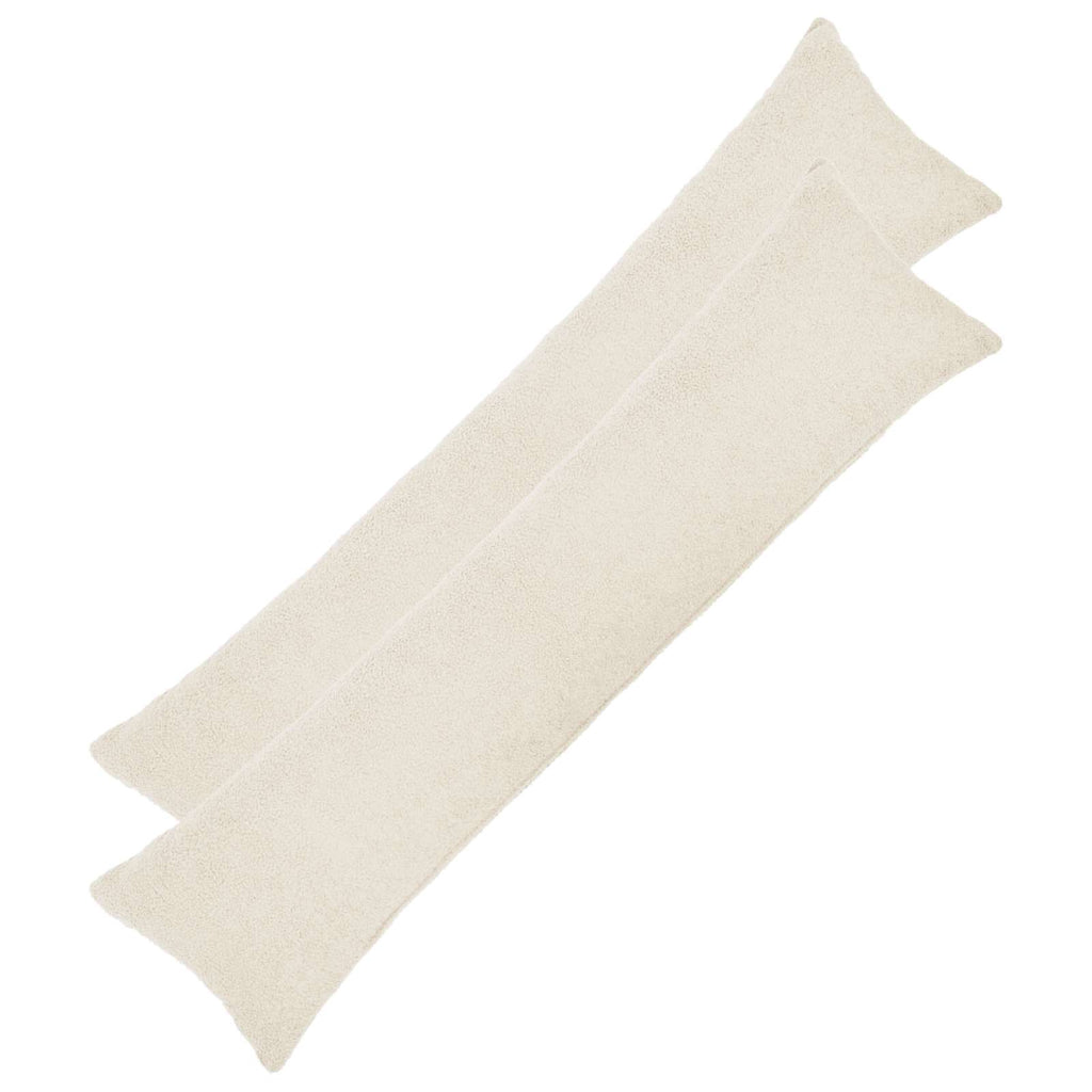vidaXL Poszewka na poduszkę 2 pcs HEERLEN kremowy 40 x 145 cm Bouclé