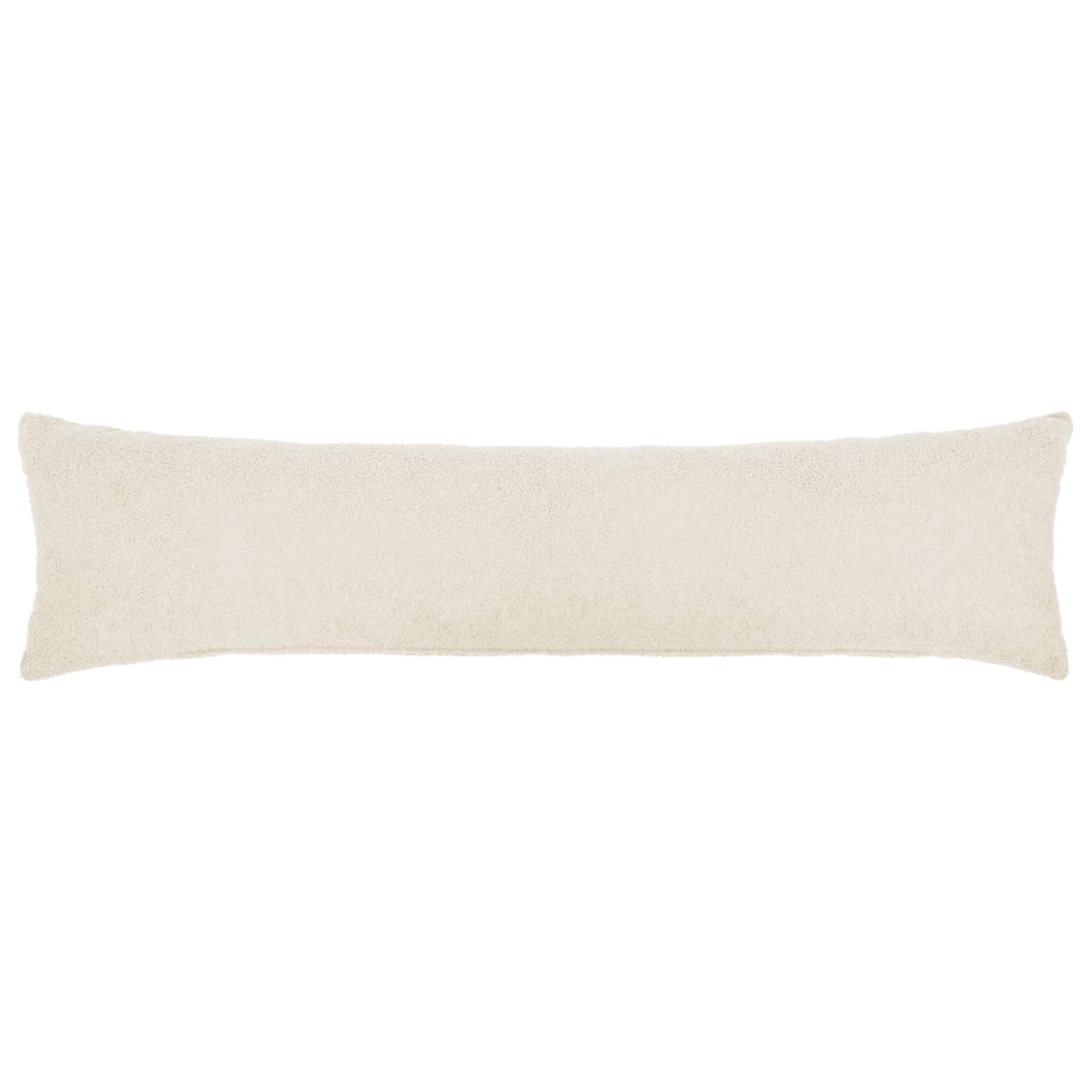 vidaXL Poszewka na poduszkę 2 pcs HEERLEN kremowy 40 x 145 cm Bouclé