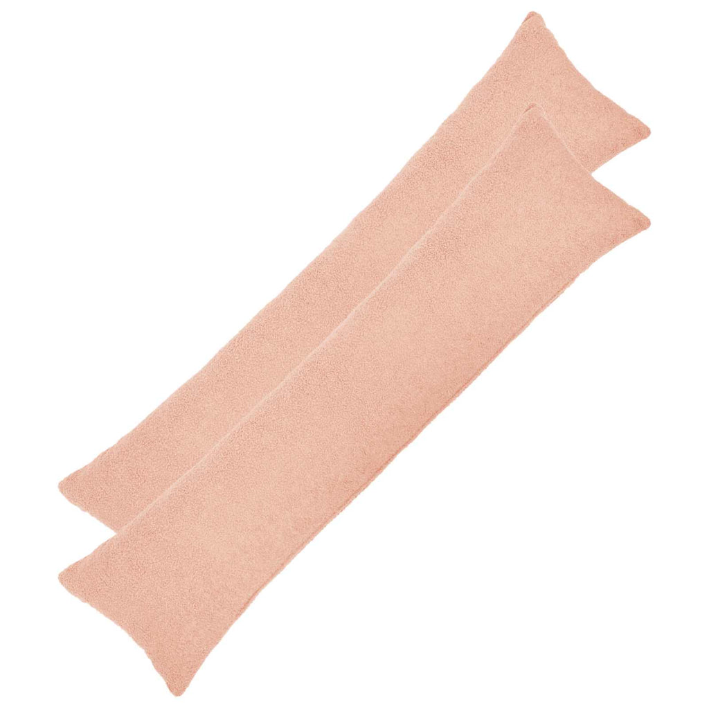 vidaXL Poszewka na poduszkę 2 pcs HEERLEN różowy 40 x 145 cm Bouclé
