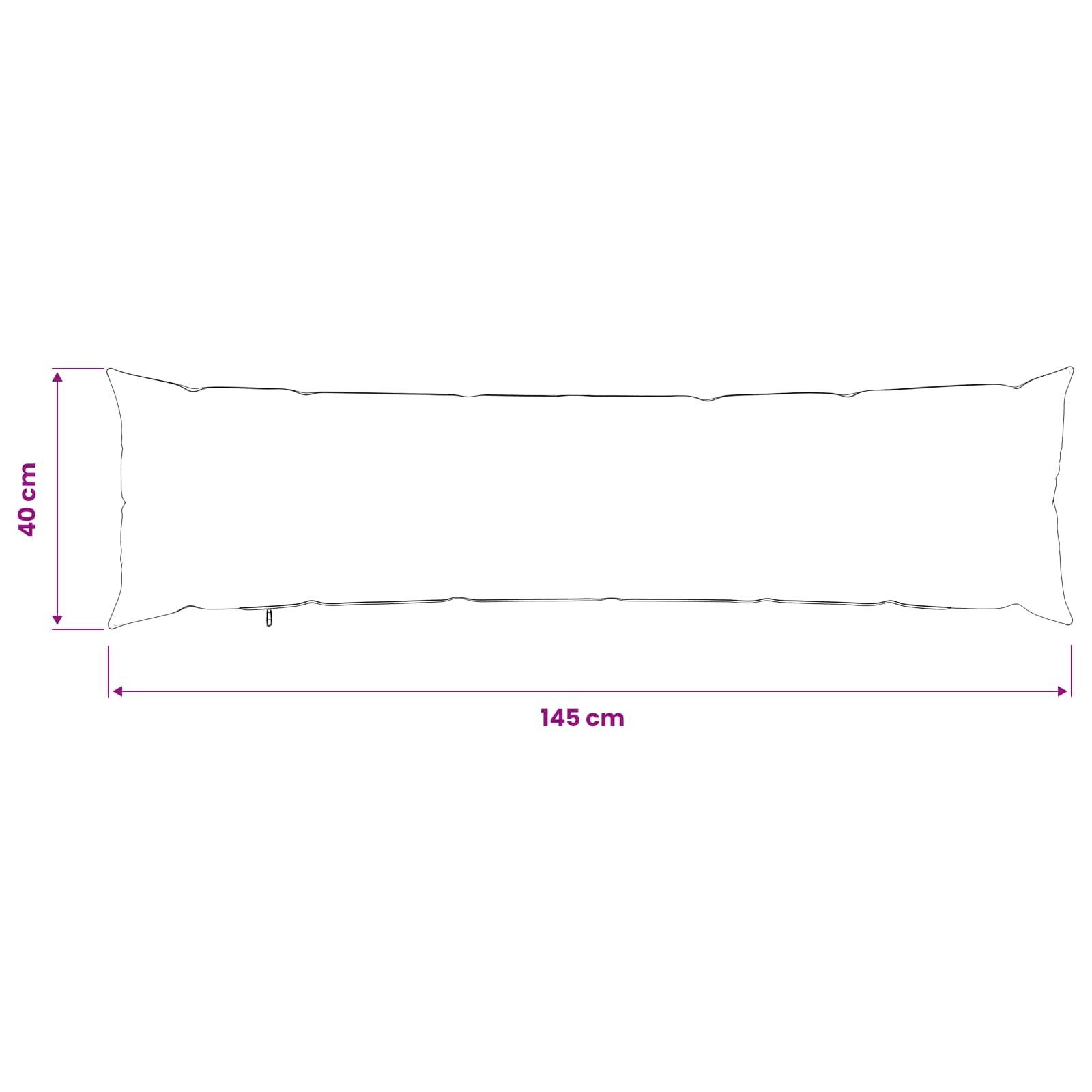 vidaXL Poszewka na poduszkę HEERLEN Czarny 40 x 145 cm Bouclé