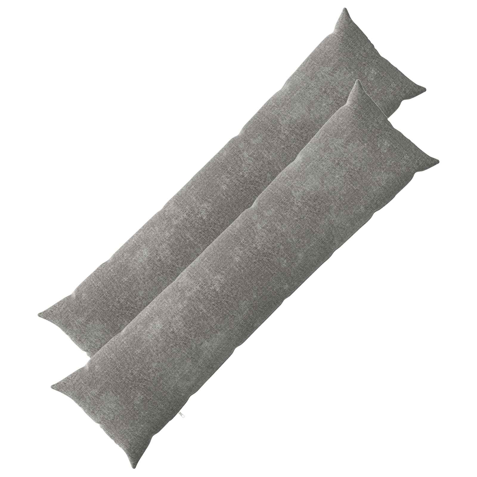 vidaXL Poszewka na poduszkę 2 pcs HEERLEN ciemnoszary 40 x 145 cm