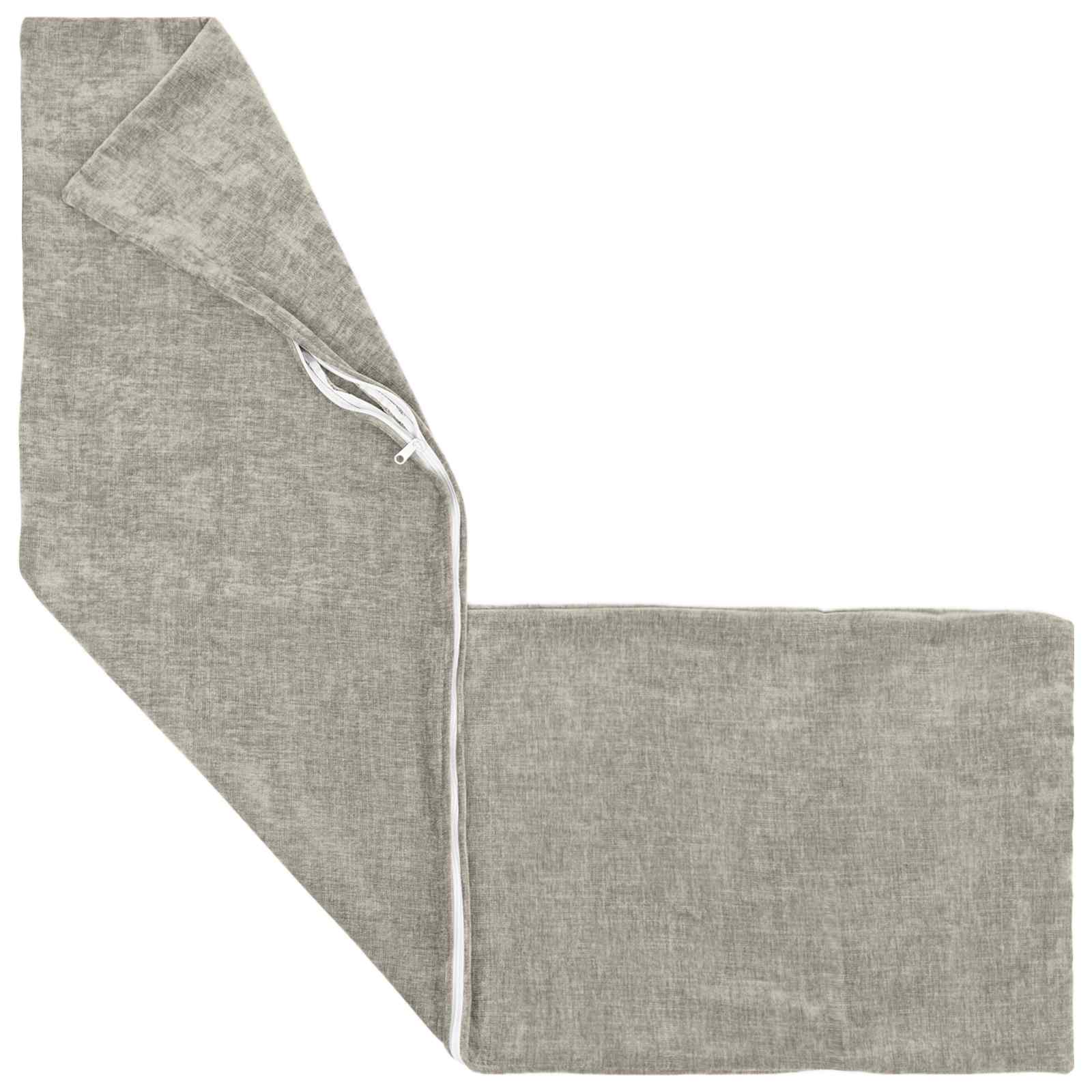 vidaXL Poszewka na poduszkę 2 pcs HEERLEN jasnoszary 40 x 145 cm