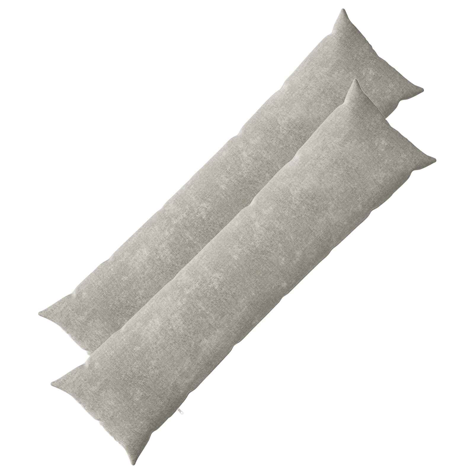 vidaXL Poszewka na poduszkę 2 pcs HEERLEN jasnoszary 40 x 145 cm
