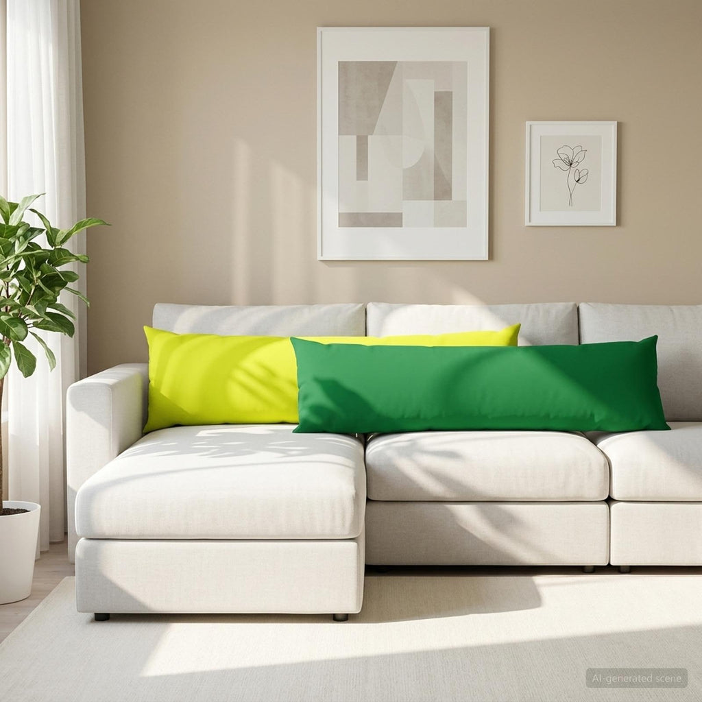 vidaXL Poduszka z poduszką HEERLEN Jasnozielony 40 x 145 cm Poliester