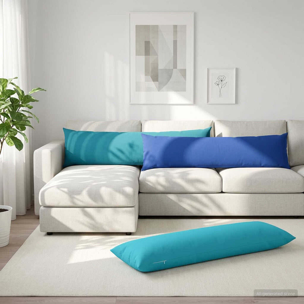 vidaXL Poduszka HEERLEN Niebieski królewski 40 x 145 cm Poliester
