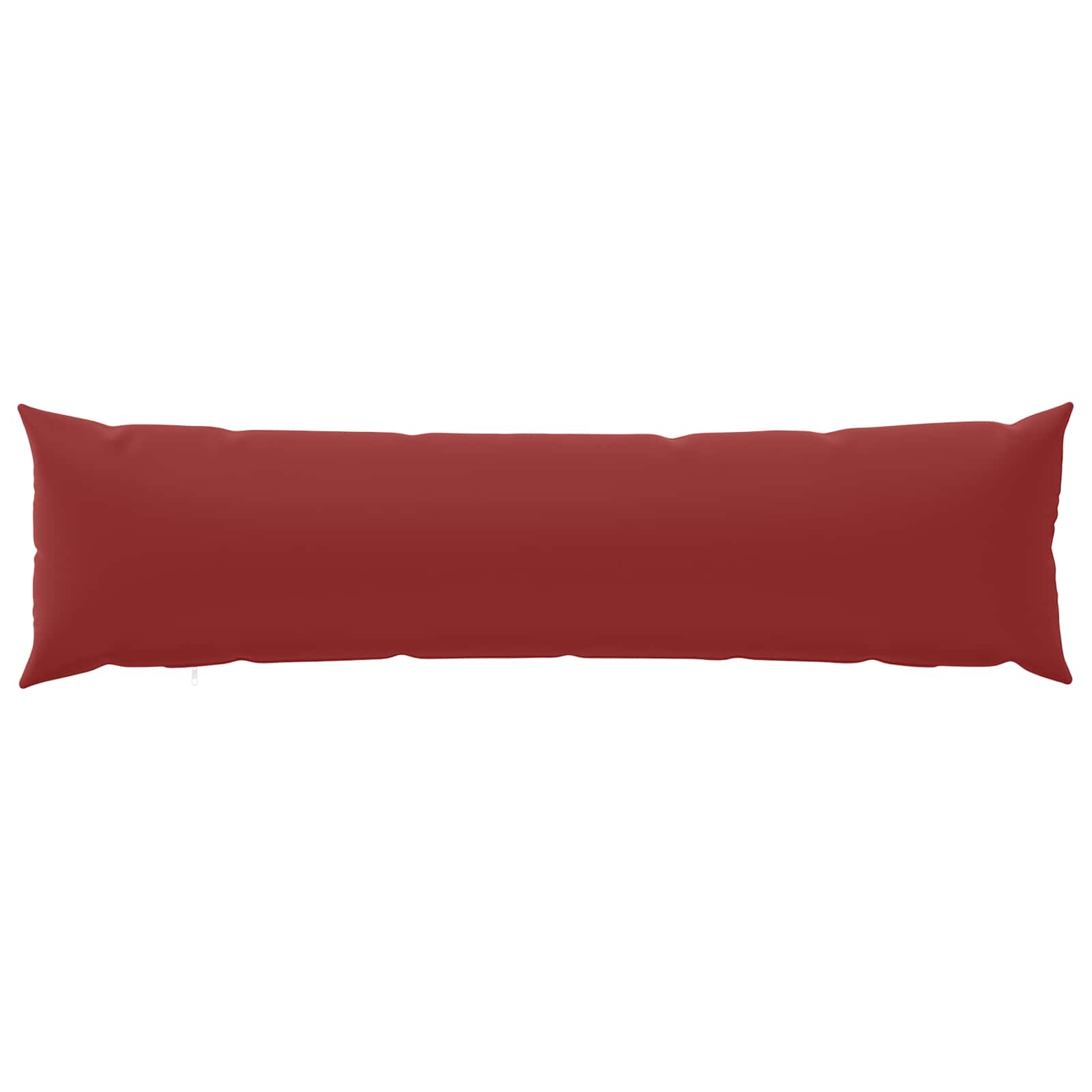 vidaXL Poszewka na poduszkę HEERLEN Czerwone wino 40 x 145 cm