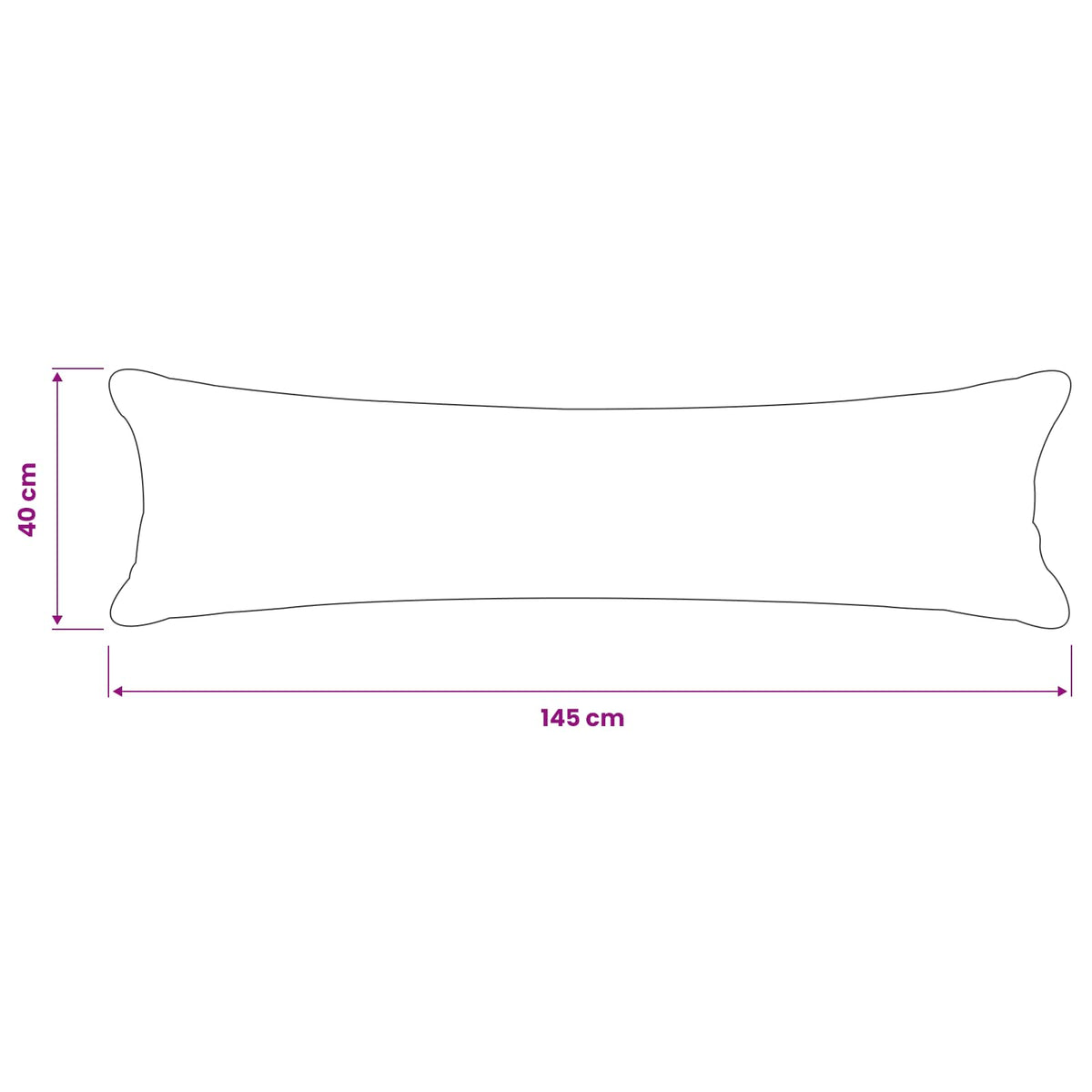 vidaXL Poszewka na poduszkę HEERLEN ciemnoszary 40 x 145 cm Bouclé