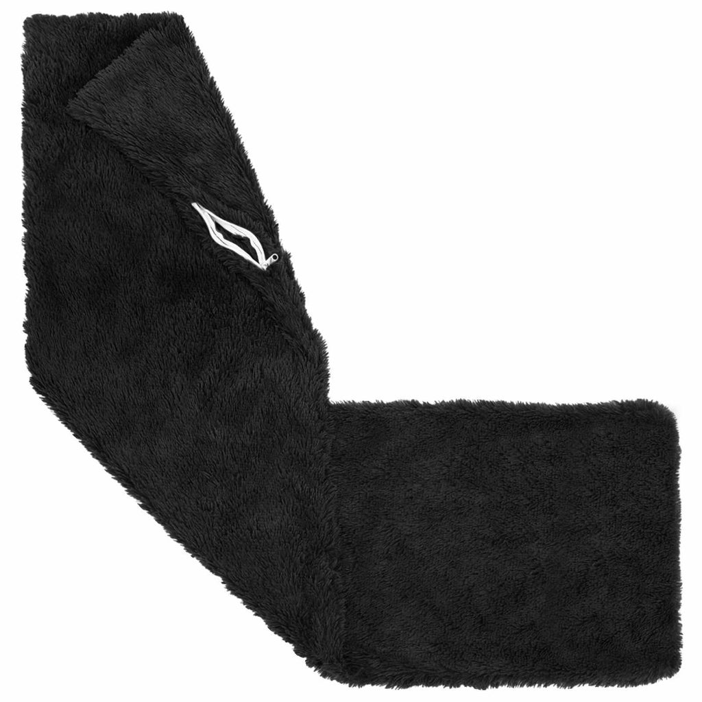 vidaXL Poszewka na poduszkę 2 pcs HEERLEN Czarny 40 x 145 cm Fleece PV