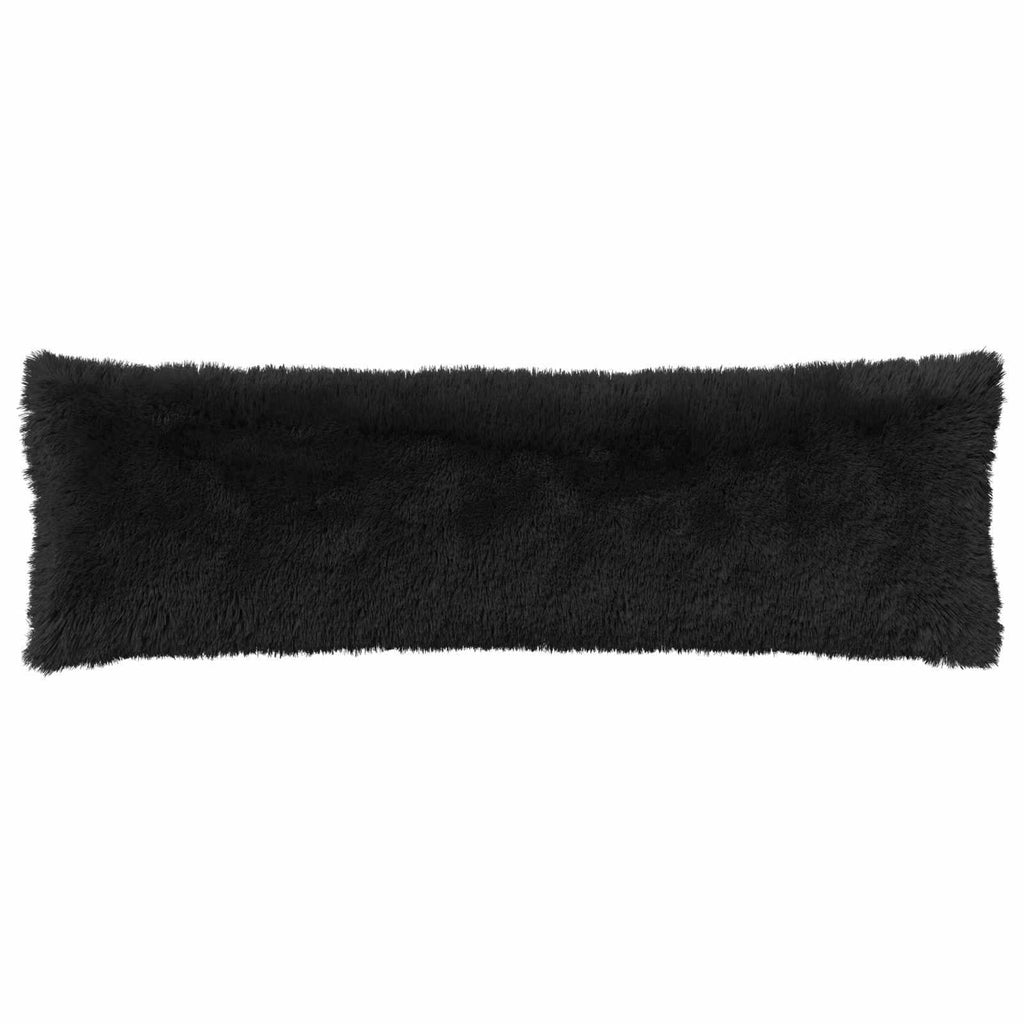 vidaXL Poszewka na poduszkę 2 pcs HEERLEN Czarny 40 x 145 cm Fleece PV