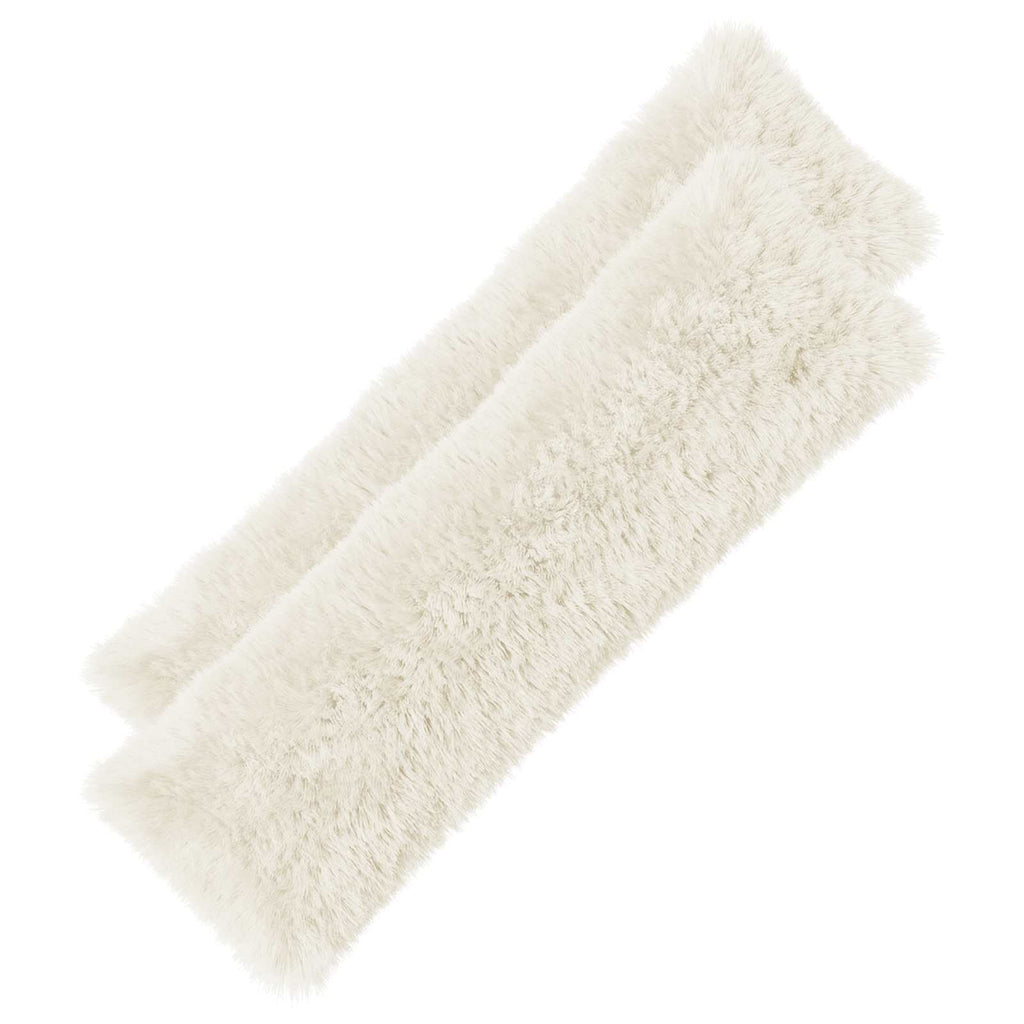 vidaXL Poszewka na poduszkę 2 pcs HEERLEN Biały 40 x 145 cm Fleece PV