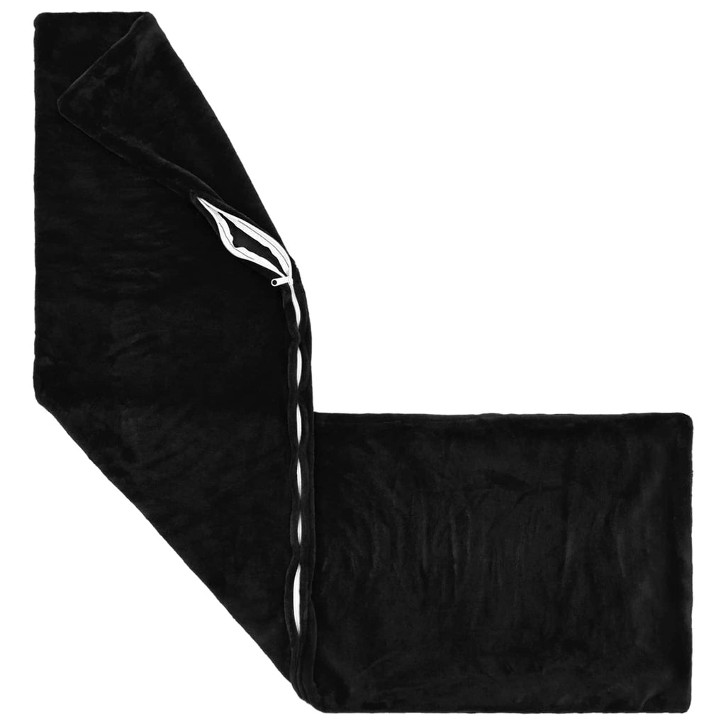 vidaXL Poszewka na poduszkę 2 pcs HEERLEN Czarny 40 x 145 cm Flanela