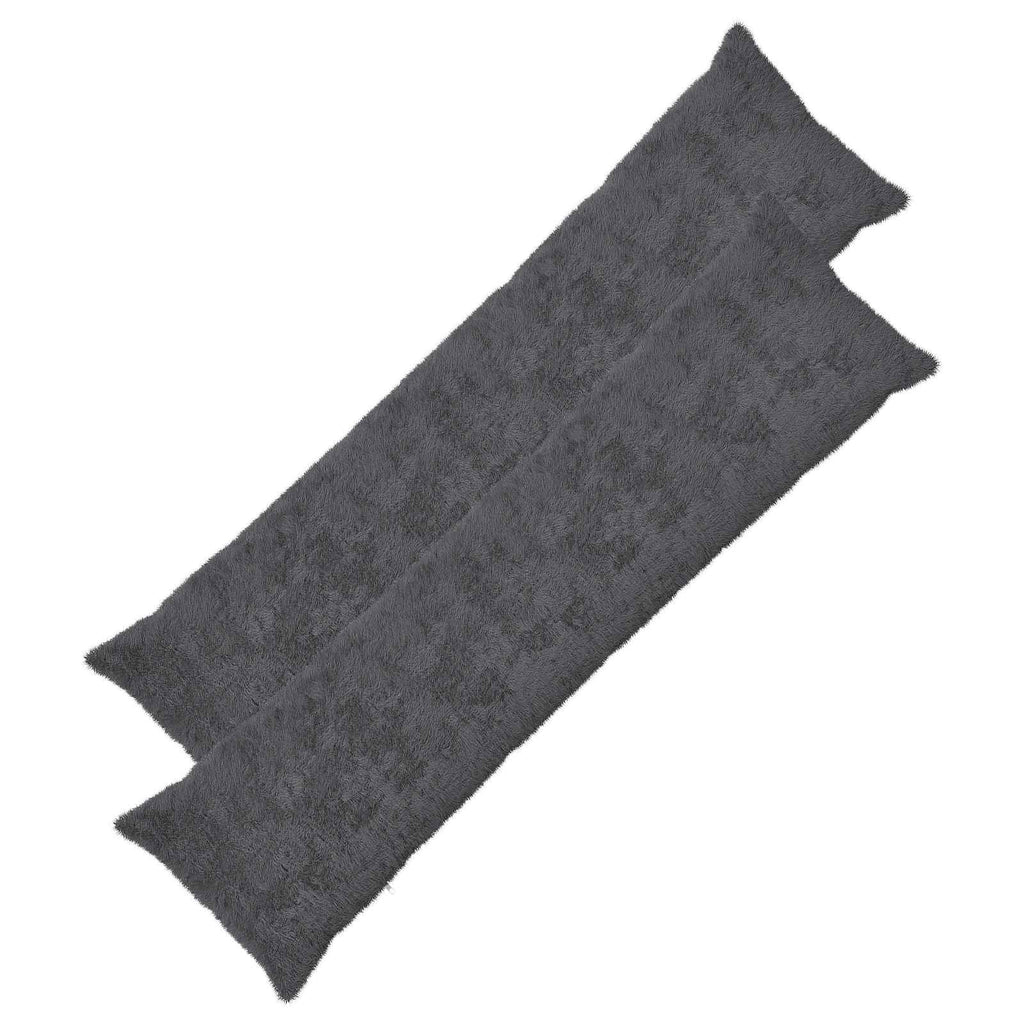 vidaXL Poszewka na poduszkę 2 szt. HEERLEN ciemnoszary 40 x 145 cm