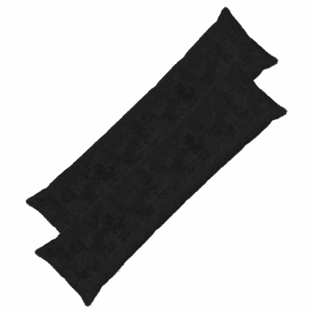 vidaXL Poszewka na poduszkę 2 szt. HEERLEN Czarny 40 x 145 cm