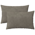 vidaXL Poszewka na poduszkę 2 pcs HEERLEN jasnoszary 40 x 60 cm Welur