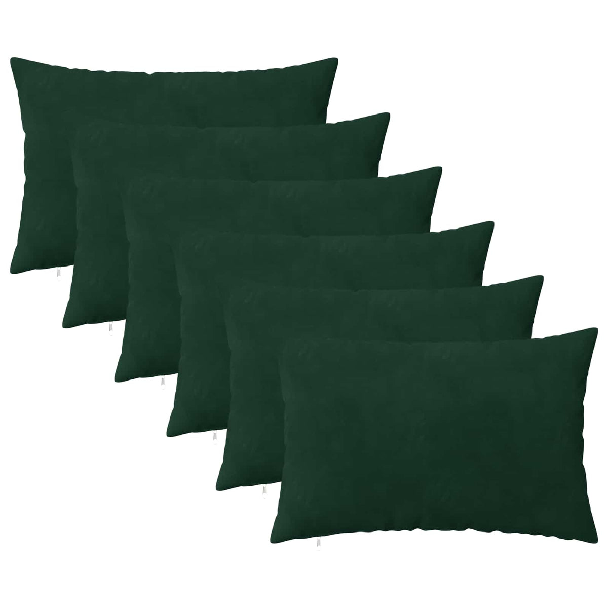 vidaXL Poszewka na poduszkę 6 pcs HEERLEN Ciemnozielony 40 x 60 cm