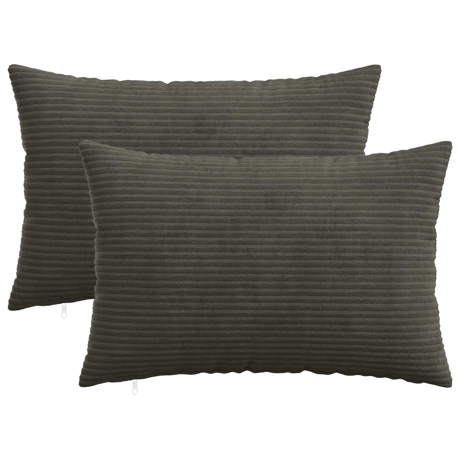 vidaXL Poszewka na poduszkę 2 pcs HEERLEN antracytowy 40 x 60 cm