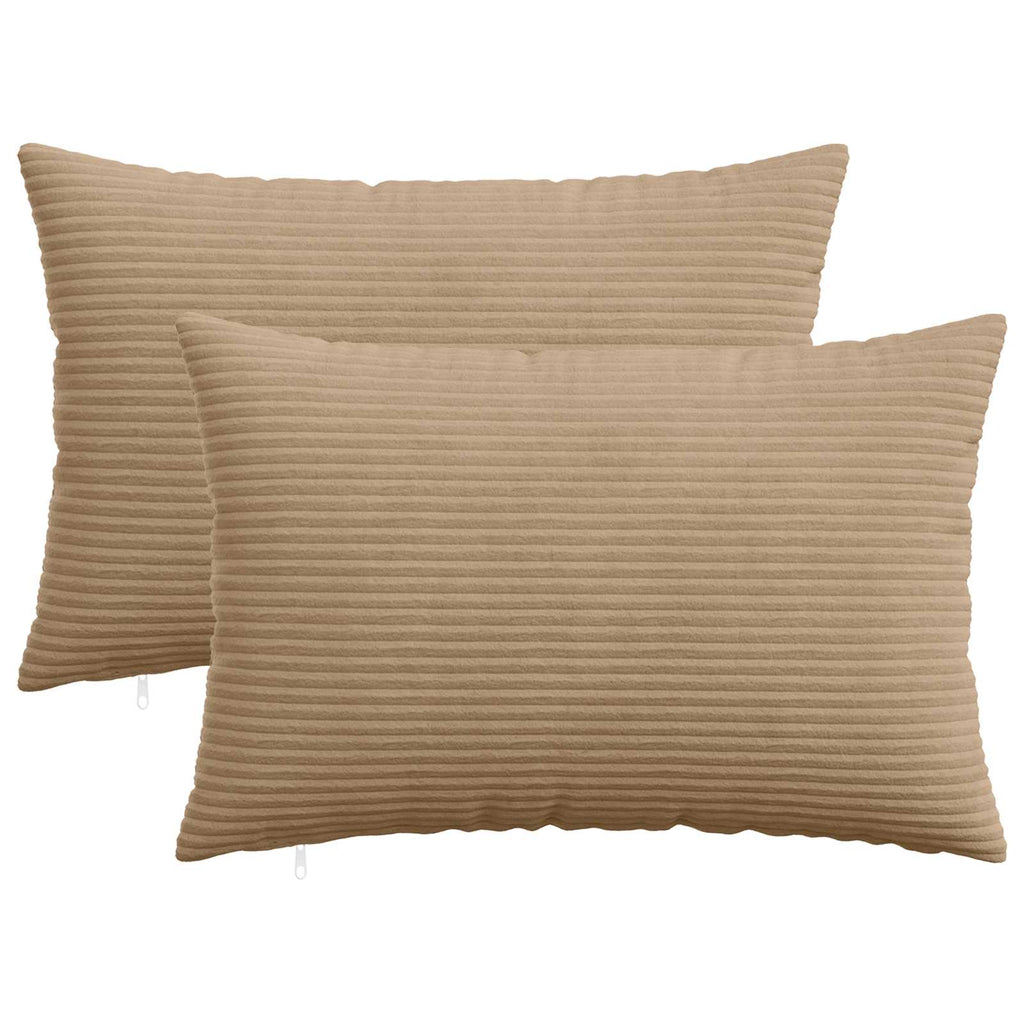 vidaXL Poszewka na poduszkę 2 pcs HEERLEN brązowy 40 x 60 cm sztruks