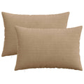 vidaXL Poszewka na poduszkę 2 pcs HEERLEN brązowy 40 x 60 cm sztruks