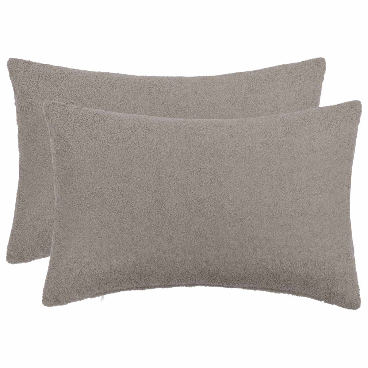 vidaXL Poszewka na poduszkę 2 pcs HEERLEN jasnoszary 40 x 60 cm Bouclé