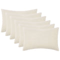 vidaXL Poszewka na poduszkę 6 pcs HEERLEN kremowy 40 x 60 cm Bouclé