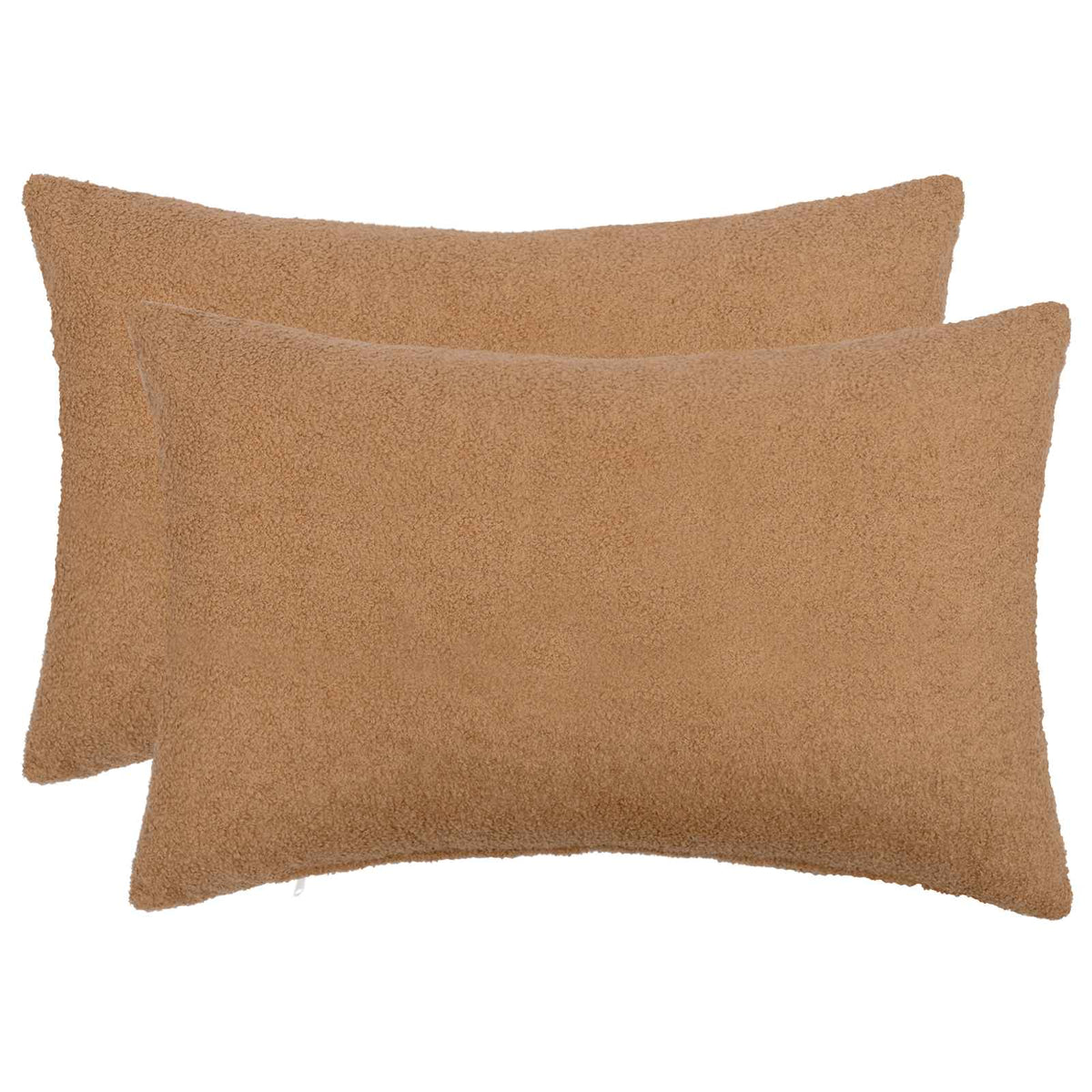 vidaXL Poszewka na poduszkę 2 pcs HEERLEN Beżowy 40 x 60 cm Bouclé