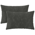 vidaXL Poszewka na poduszkę 2 pcs HEERLEN antracytowy 40 x 60 cm