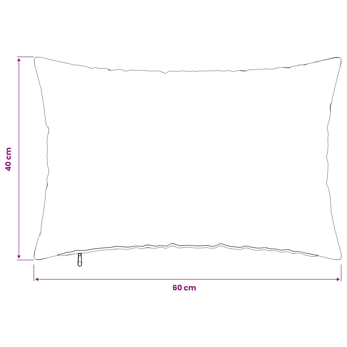 vidaXL Poszewka na poduszkę 6 pcs HEERLEN kremowy 40 x 60 cm