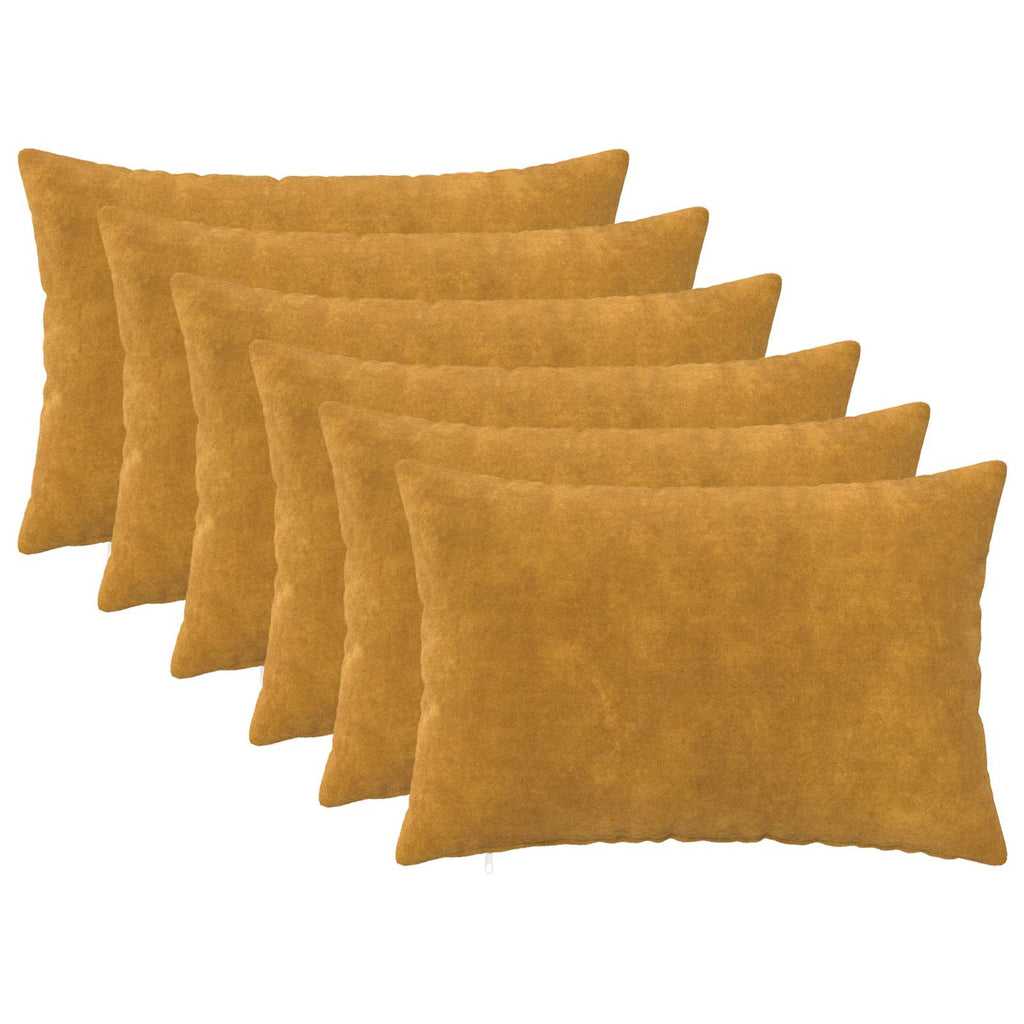vidaXL Poszewka na poduszkę 6 pcs HEERLEN żółty 40 x 60 cm