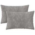 vidaXL Poszewka na poduszkę 2 pcs HEERLEN jasnoszary 40 x 60 cm