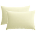 vidaXL Poszewka na poduszkę 2 pcs HEERLEN kremowy 40 x 60 cm Poliester