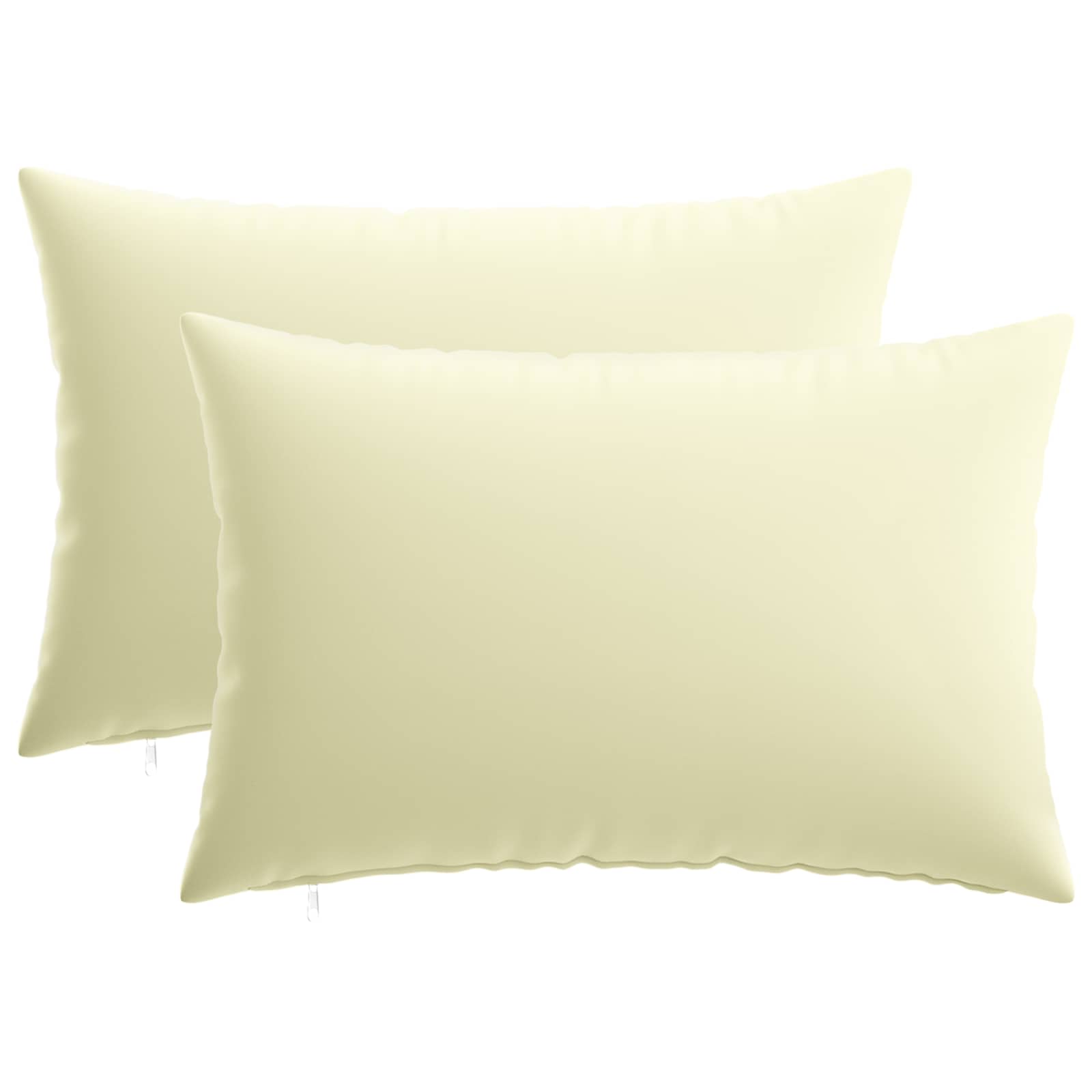 vidaXL Poszewka na poduszkę 2 pcs HEERLEN kremowy 40 x 60 cm Poliester