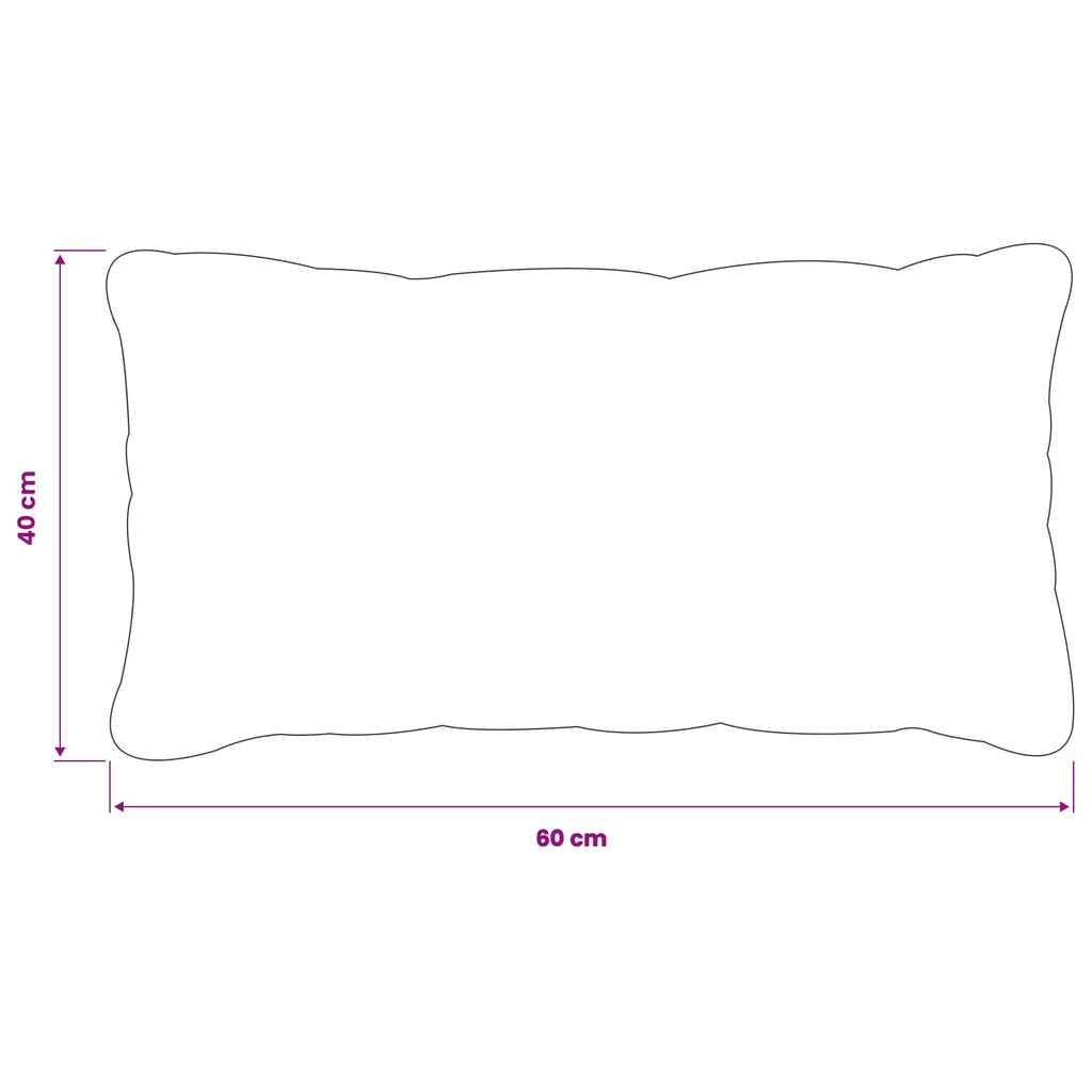 vidaXL Poszewka na poduszkę 2 pcs HEERLEN Wzór liścia 40 x 60 cm