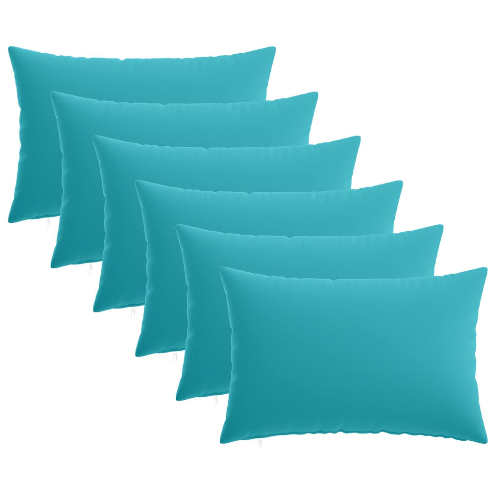 vidaXL Poszewka na poduszkę 6 pcs HEERLEN Turkusowy 40 x 60 cm