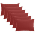 vidaXL Poszewka na poduszkę 6 pcs HEERLEN Czerwone wino 40 x 60 cm