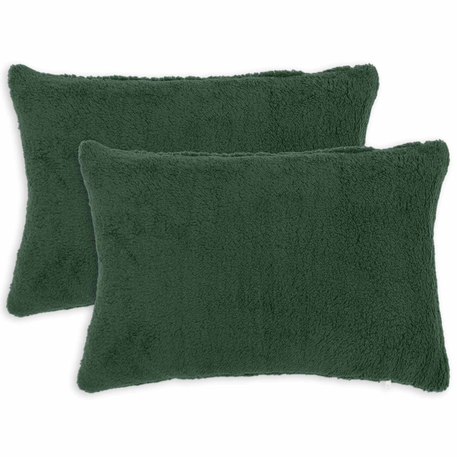 vidaXL Poszewka na poduszkę 2 pcs HEERLEN Ciemnozielony 40 x 60 cm