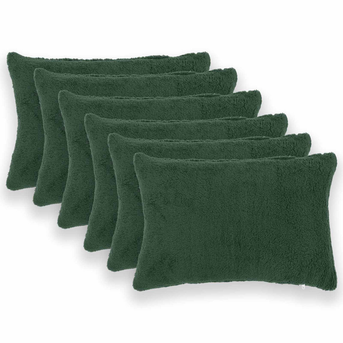 vidaXL Poszewka na poduszkę 6 pcs HEERLEN Ciemnozielony 40 x 60 cm