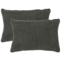 vidaXL Poszewka na poduszkę 2 pcs HEERLEN ciemnoszary 40 x 60 cm