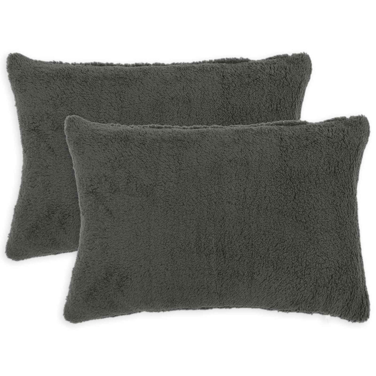vidaXL Poszewka na poduszkę 2 pcs HEERLEN ciemnoszary 40 x 60 cm