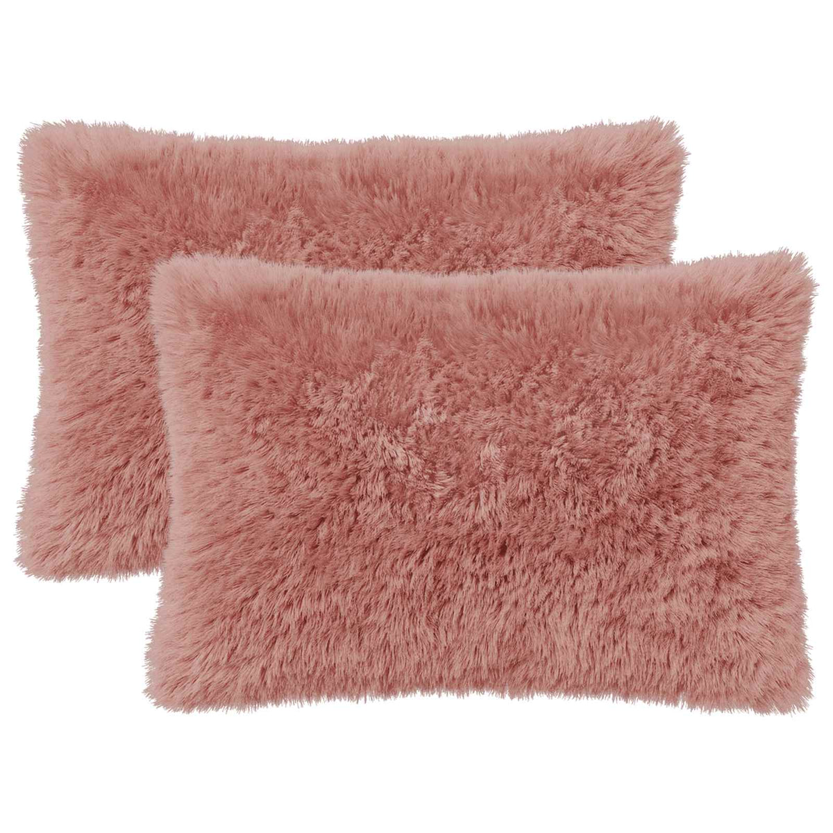 vidaXL Poszewka na poduszkę 2 pcs HEERLEN różowy 40 x 60 cm Fleece PV