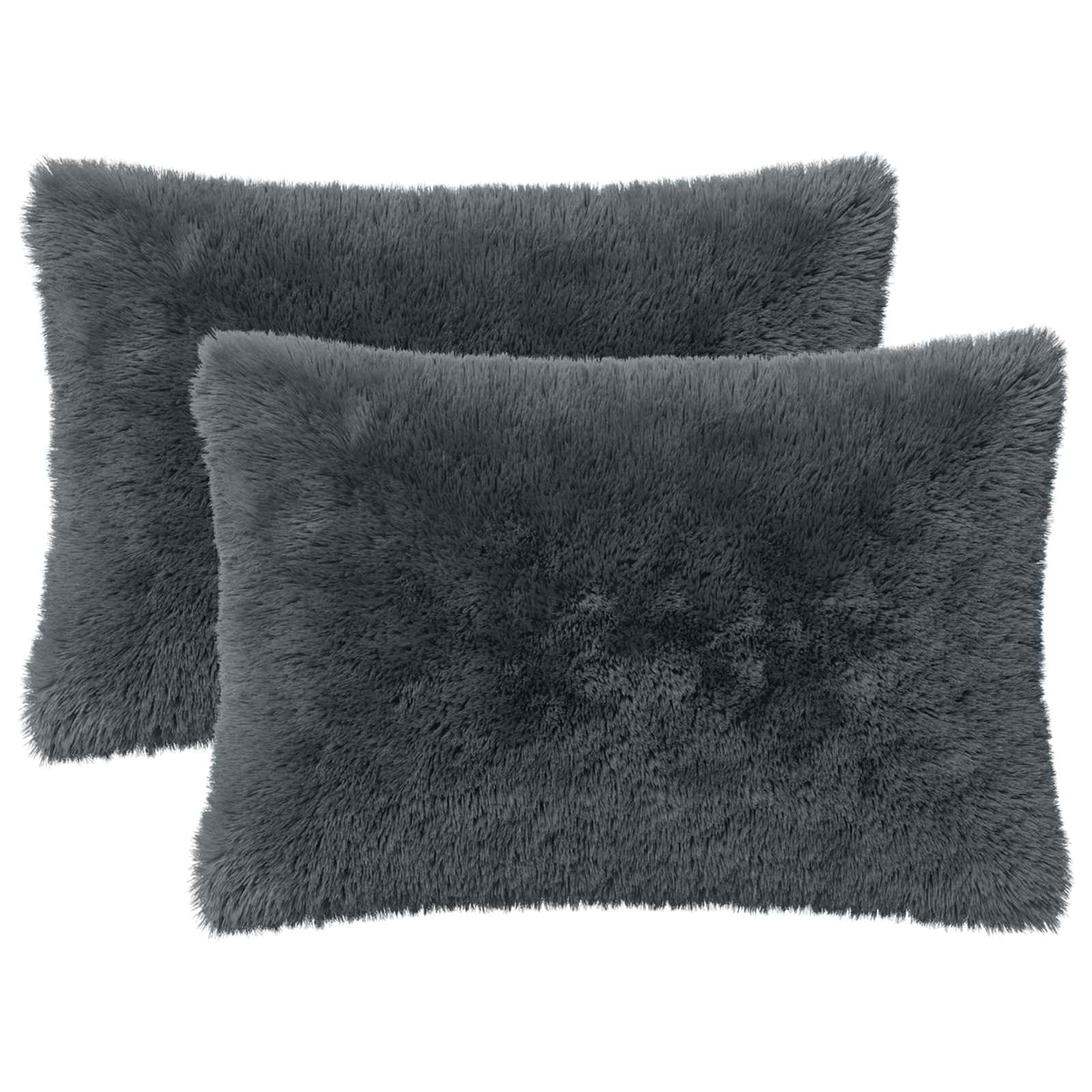 vidaXL Poszewka na poduszkę 2 pcs HEERLEN antracytowy 40 x 60 cm
