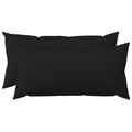 vidaXL Poszewka na poduszkę 2 szt. HEERLEN Czarny 40 x 70 cm tkanina