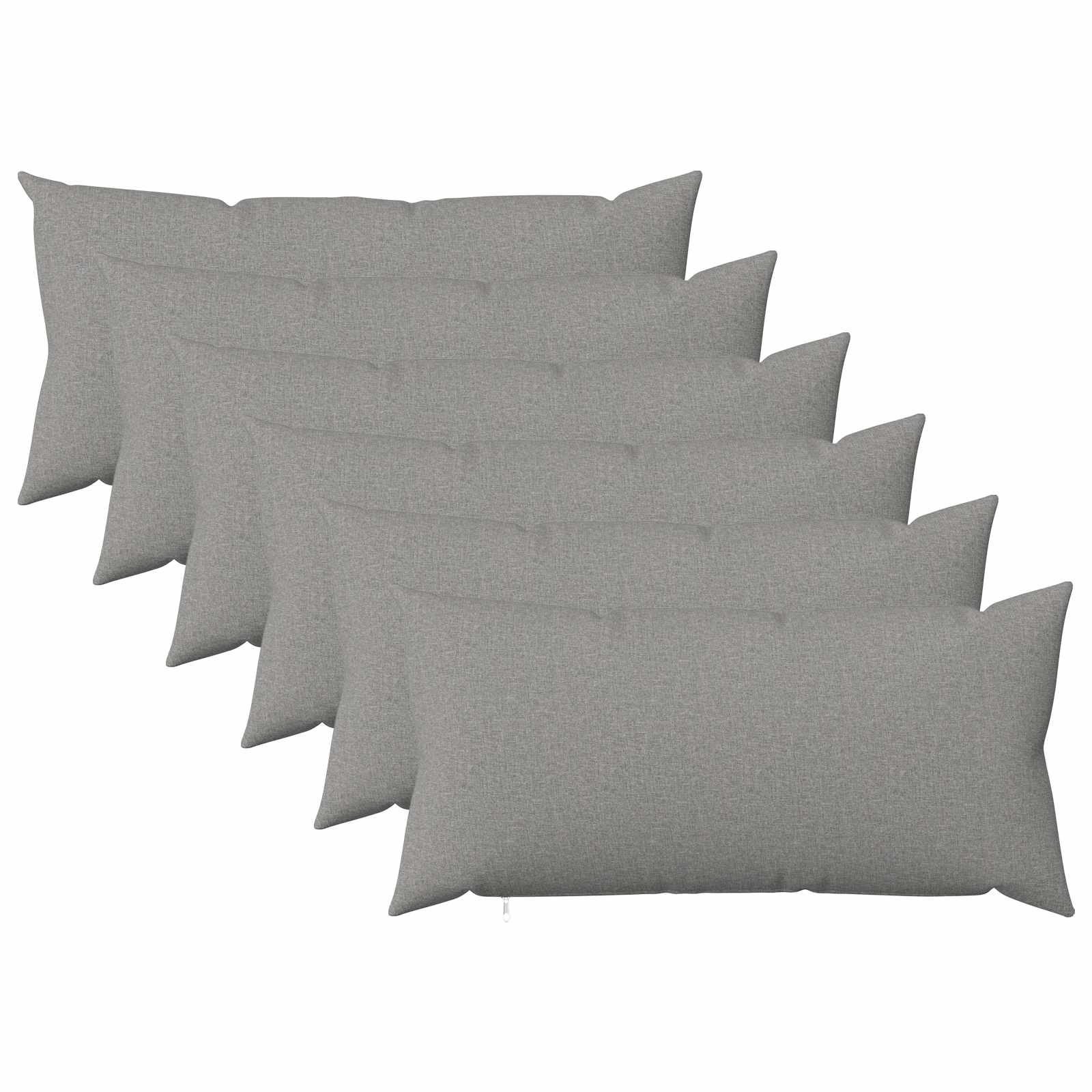 vidaXL Poszewka na poduszkę 6 szt. HEERLEN Szary chmur 40 x 70 cm