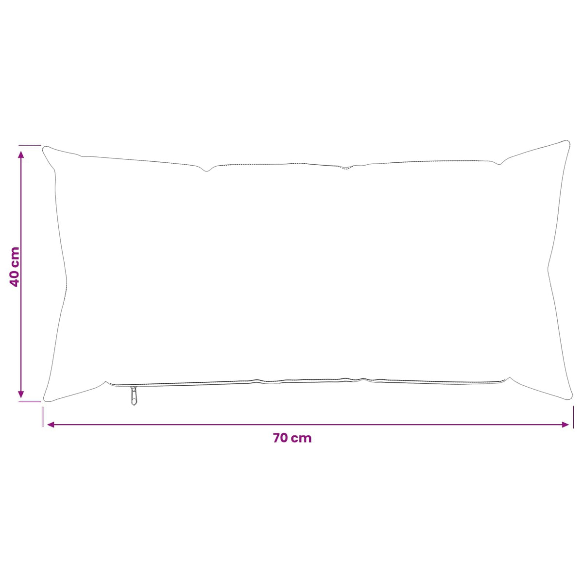 vidaXL Poszewka na poduszkę 2 szt. HEERLEN Biały 40 x 70 cm tkanina