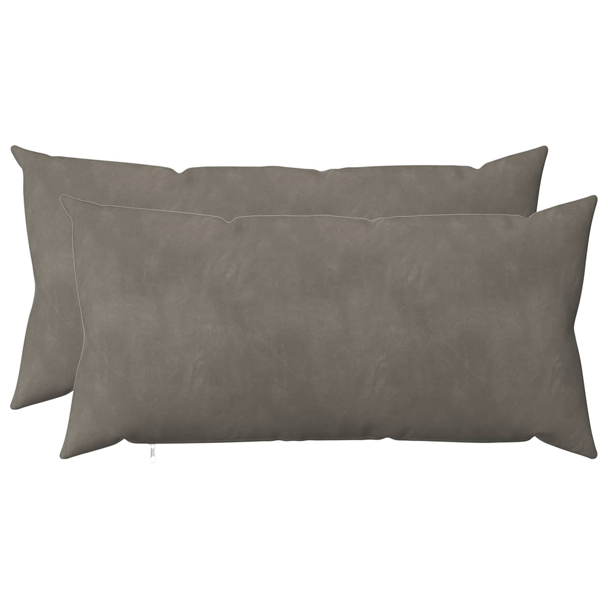 vidaXL Poszewka na poduszkę 2 pcs HEERLEN jasnoszary 40 x 70 cm Welur