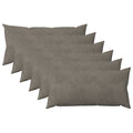 vidaXL Poszewka na poduszkę 6 pcs HEERLEN jasnoszary 40 x 70 cm Welur